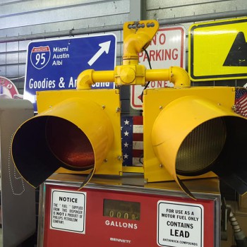Yellow American Traffic Lights - Vintage Americana